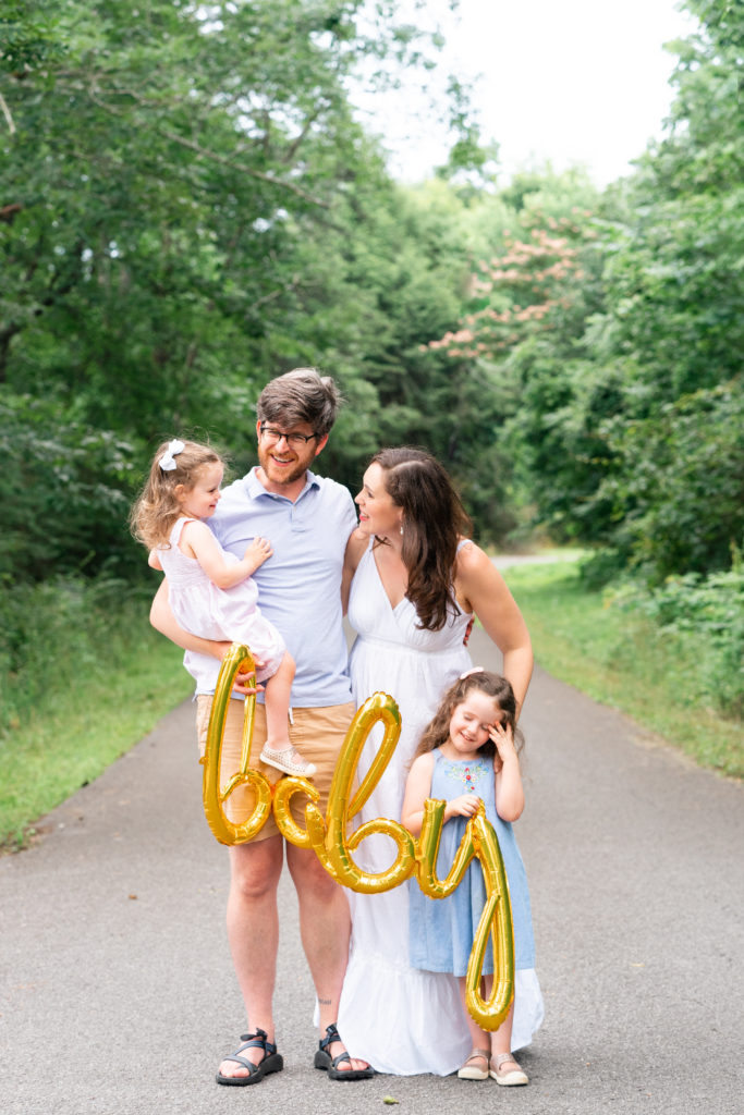 White spaghetti strap maternity dress, chattanooga photographers client closet