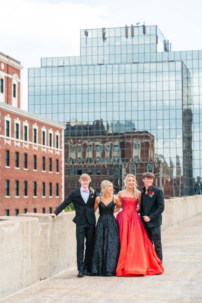 Prom senior photography session downtown Chattanooga