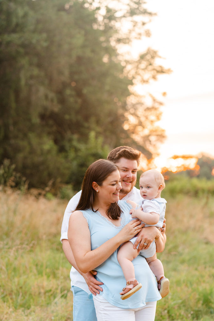 Fayetteville TN Photography Session - family of 3 lifestyle posing
