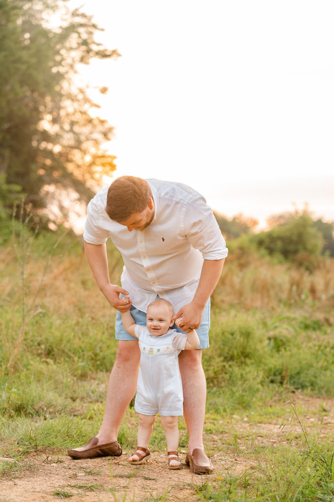 Fayetteville TN Photography Session - father and baby posing