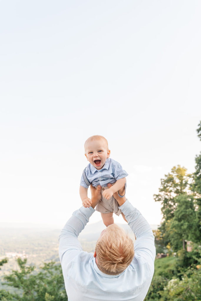 Lookout Mountain Retro Pad - Lookout Mountain Photographer - 1 year old boy
