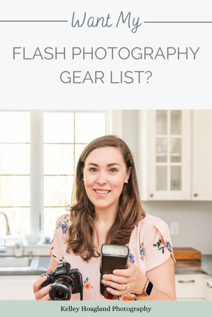 Indoor Flash Photography Equipment. Newborn Photographer Kelley Hoagland shares the flash gear she carries to indoor family photography sessions.