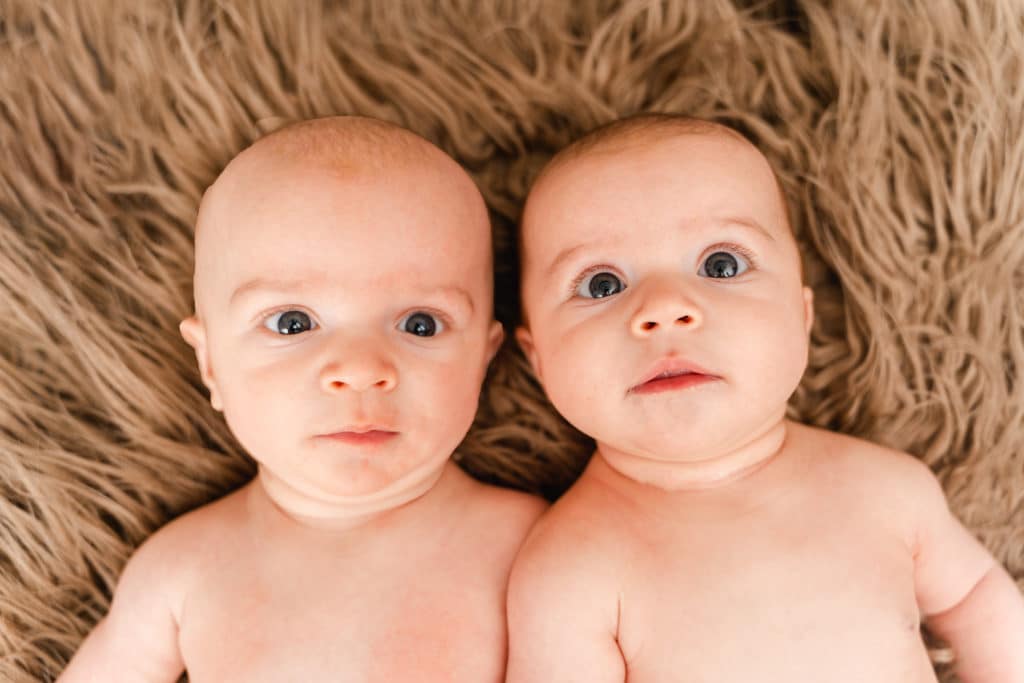 Twins 3 month photography