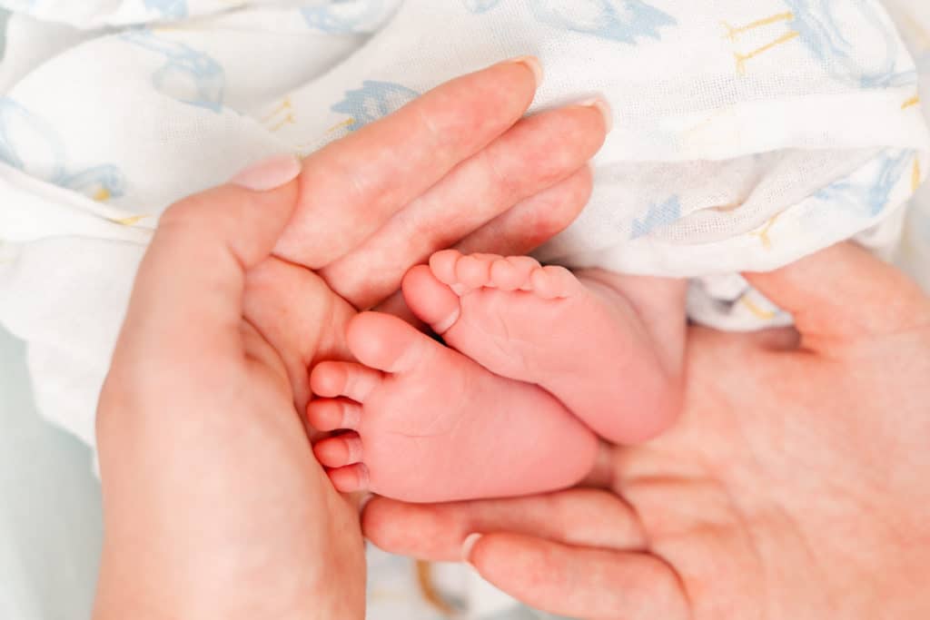 Detail photograph of baby feet, Newborn photography near Chattanooga, TN