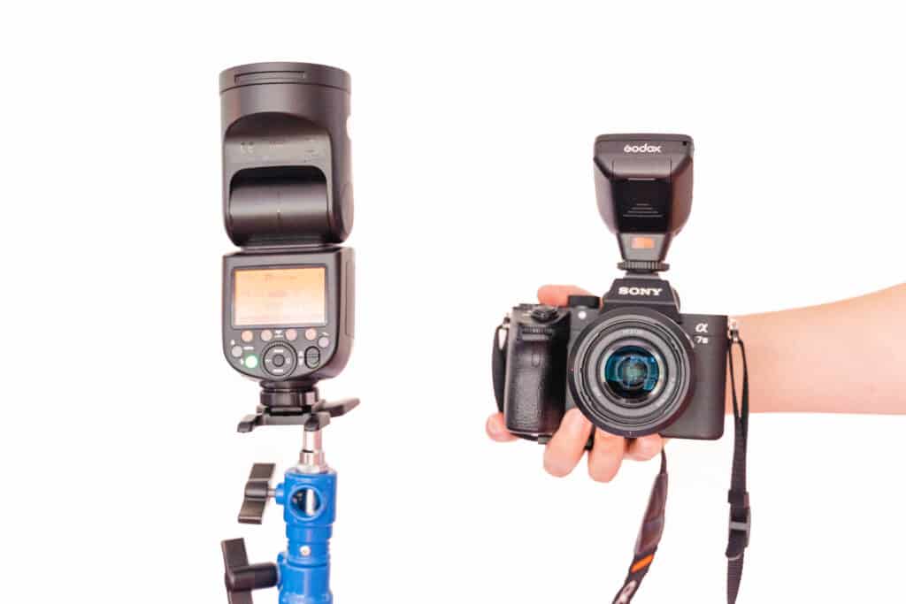 Off camera flash is Kelley Hoagland's preferred set up for indoor and in-home photography sessions.