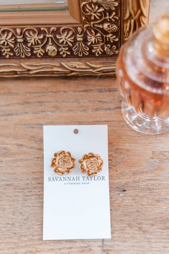 Product photography of earrings from Chattanooga boutique