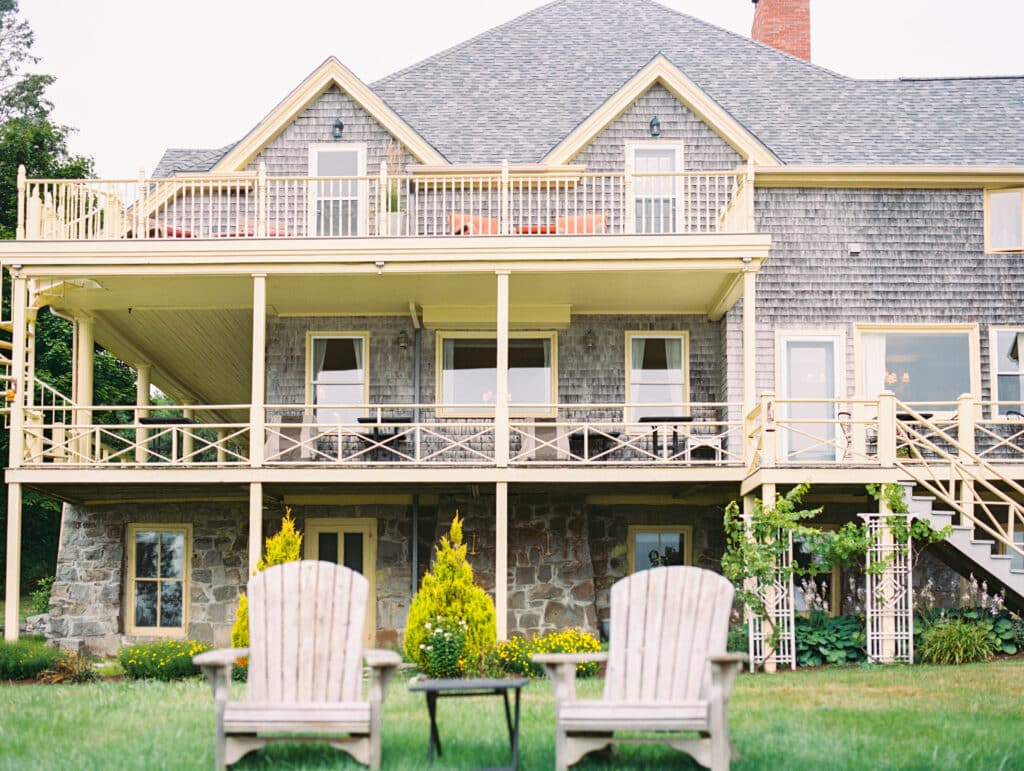 View from lawn of Acadia Bay Inn in Sullivan Harbor.