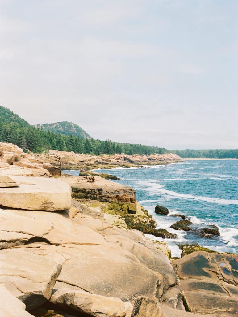 View from Ocean Path Trail.  Start at Otter Cliffs