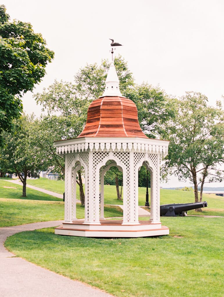 Gazebo in Bar Harbor Maine