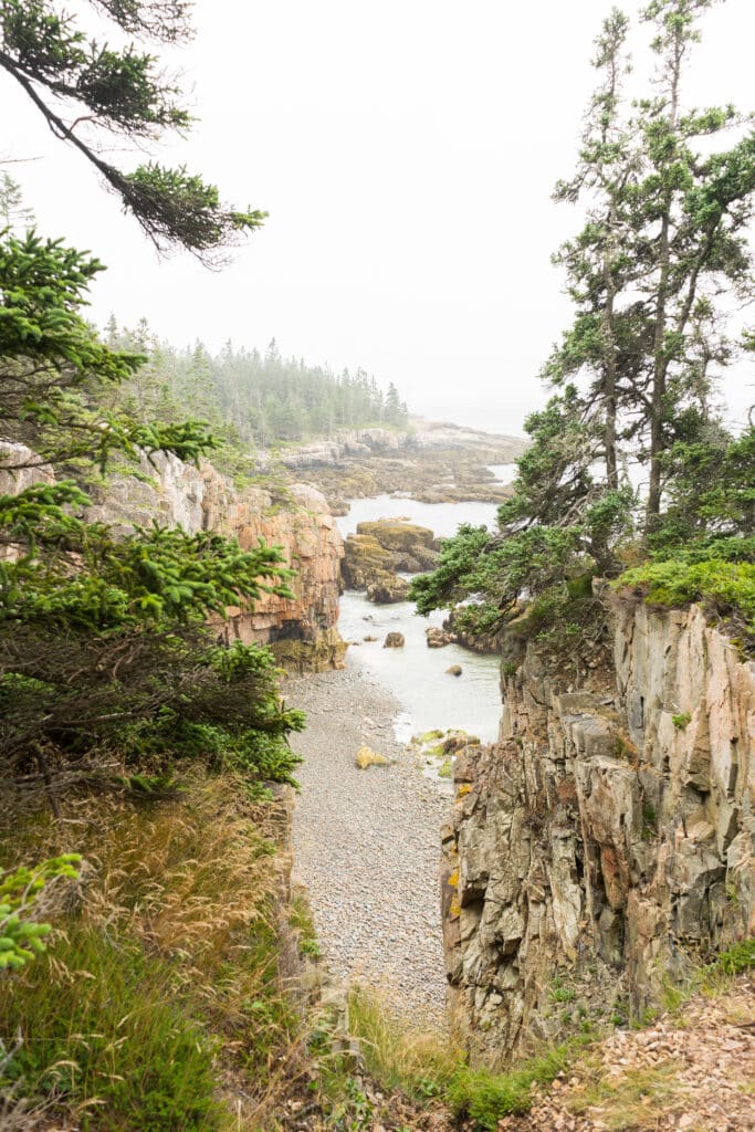 View from Ravens Nest in Schoodic Peninsula 