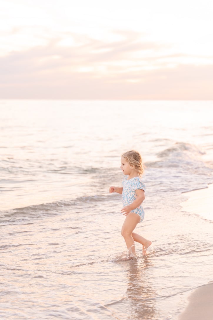 Portrait of little girl at beach using the Sunny 16 Rule in Photography