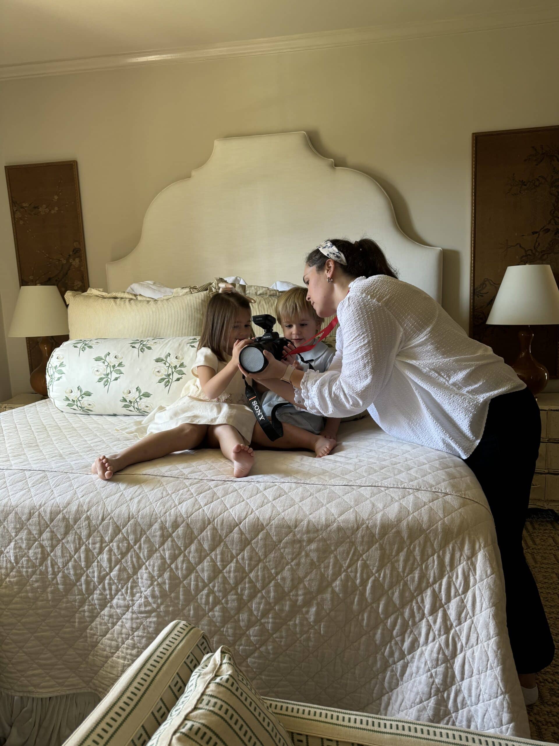 Image of Kelley Hoagland during session- She answers the question: "When to take newborn photos".