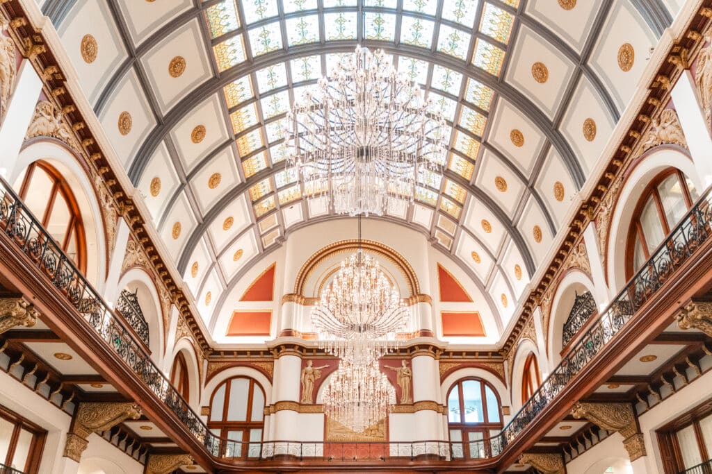 Lobby of Union Station Hotel in Nasvhille, TN.  Image taken by Kelley Hoagland Photography.