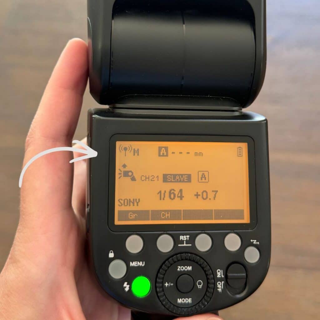 Godox V1 should look like this