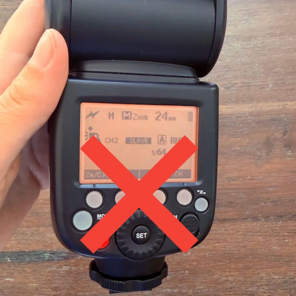 What you don't want the Godox v860ii to look like. 