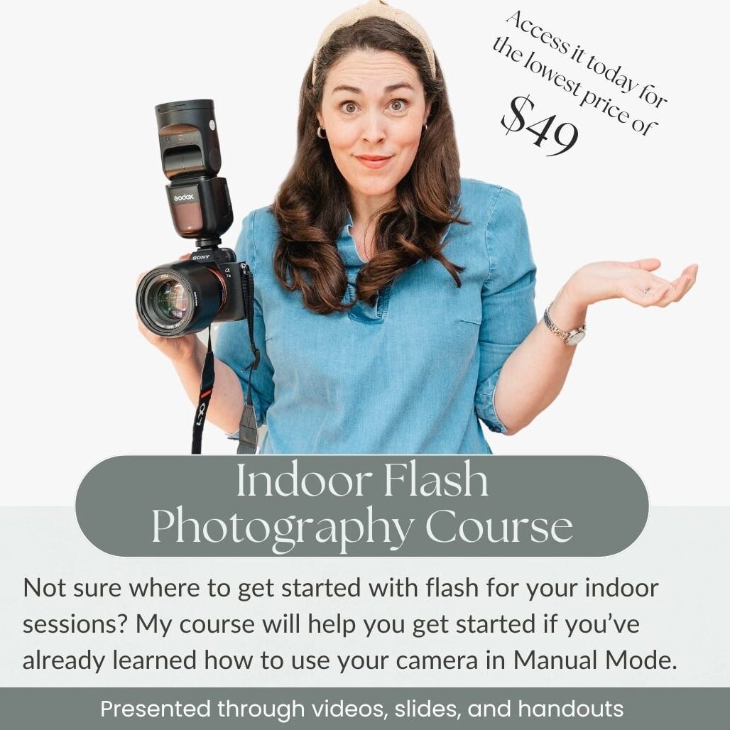 Learn more about using the godox flash as a trigger for an off camera flash in the full course. 