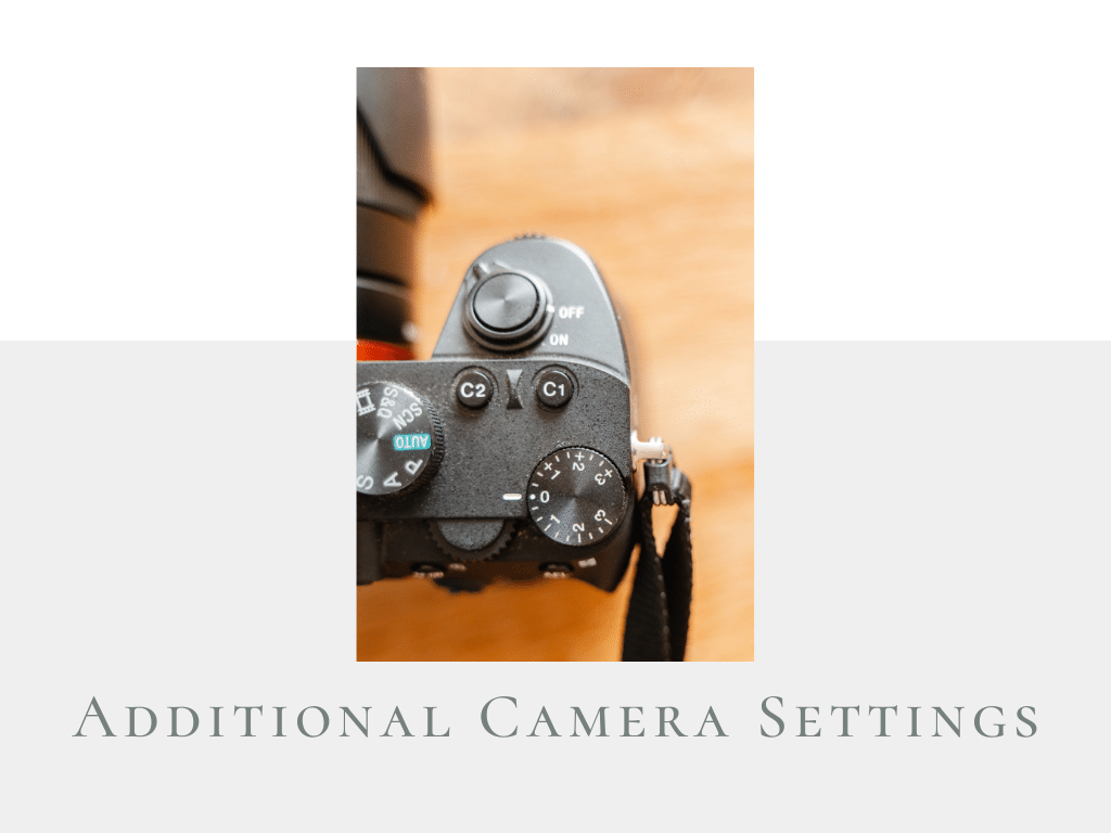 section 2 covers additional camera settings.